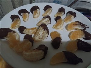 мандарины в шоколаде