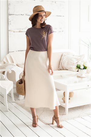 Вилатте юбка кремовая