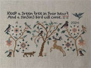 Singing Bird Sampler, Rosewood Manor Designs