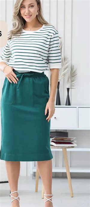 Трикотажная юбка  хлопок 60/62