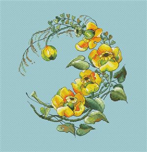 Венок из кубышек от Ольги Князевой