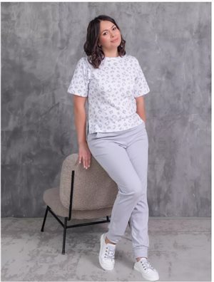 Пижама со штанами из вискозы (не холодной) р.56/58