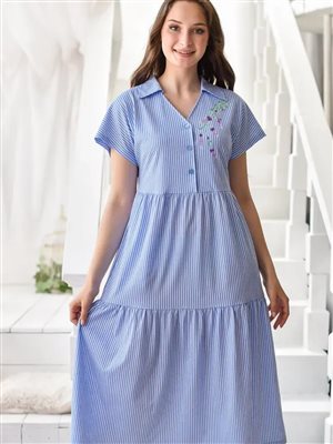 Платье  хлопок с вышивкой р 56