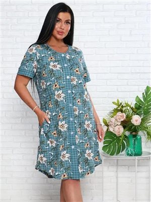 Халат домашний на пуговицах