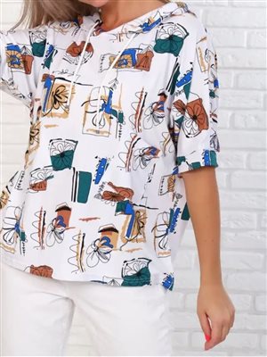 Блуза вискоза 58