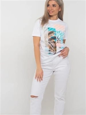 Футболка хлопковая с принтом 58